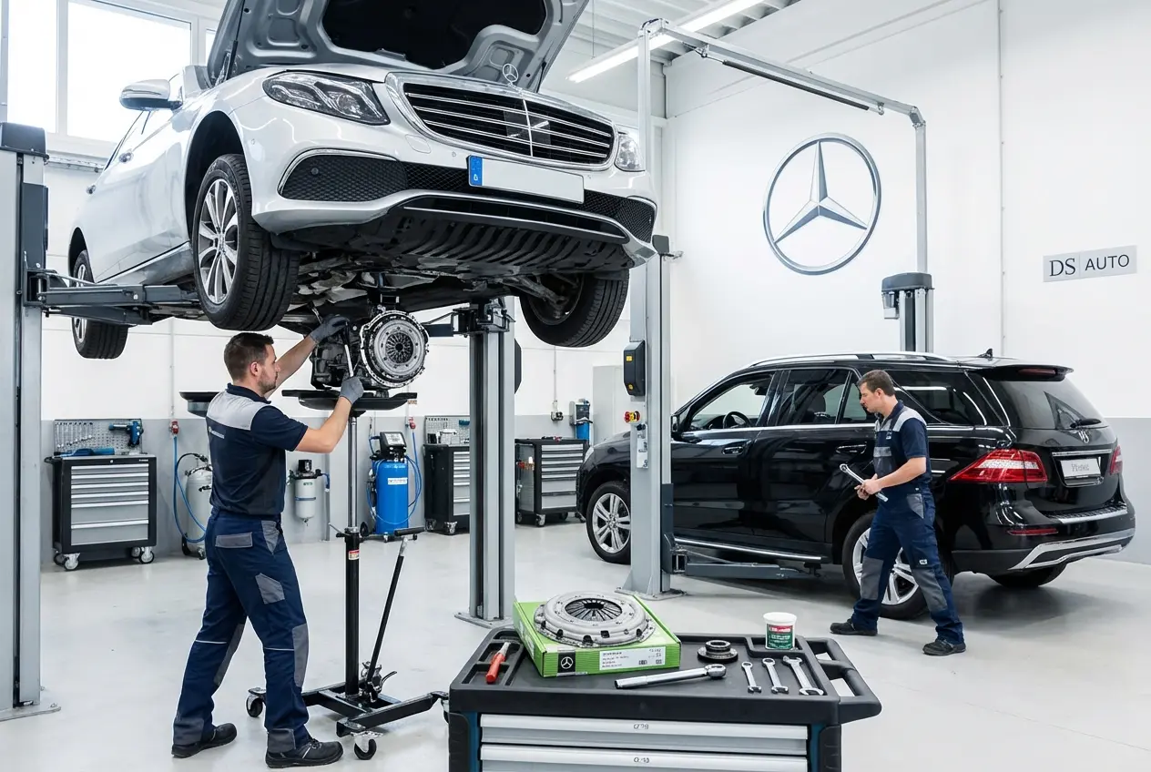 Диагностика и ремонт сцепления автомобиля Mercedes с МКПП в автосервисе «DS Auto» в Жуковском — современное оборудование и профессиональные мастера.

