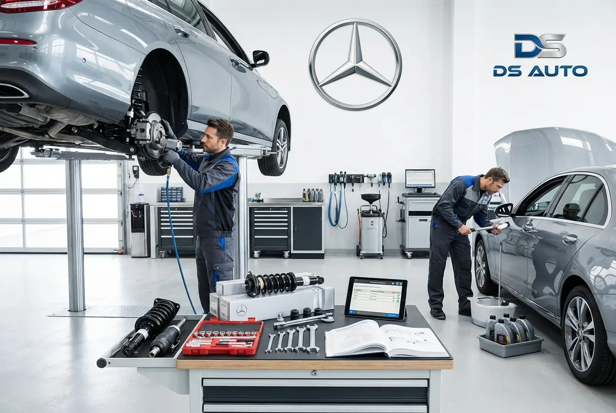 Замена амортизаторов Mercedes в автосервисе DS Auto, Жуковский
